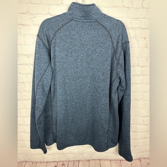 Eddie Bauer Men's Pullover Sweater Fleece Lined 1/4 Zip, sz XL, GUC - Picture 3 of 3
